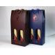 high quality Custom folding corrugated wine box with color hotstamping