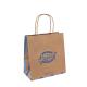 Custom Flexo Printing Twisted Handle Paper Bags Uncoated Lining With OEM / ODM Service