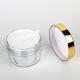 100ml 120ml 200ml gold lid body facial butter cream scrub container empty luxury black mini cosmetic cream jars 50 ml