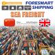 20FT 40FT Container FCL Sea Shipment To UK Warehouse 7 Days Free