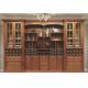 2M Solid Wood Storage Cabinet Wall Mounted Display Units For Living Room