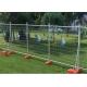 Galvanized Construction Fencing Panels Pedestrian Barriers Q195