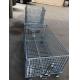 Customized Galvanized Collapsible Wire Cage Conveyable With Casters 6mm Thickness