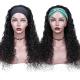 Brazilian Hair Headband Wigs Original Real Virgin Human Hair in Light Brown Lace Color