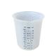 Heat Resistant Silicone Kitchen Tool Measuring Cups 500ml 16oz Custom Scale