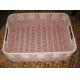China Made High Quality Square Plastic Rattan Storage Basket/fruit basket/ sundry use basket