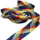 Custom Color Thick 30mm Flat Tube Braided Polyester Cord For Garment