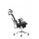PU Caster Tradition Office Revolving Chairs Fixed Aluminum Chormplated Armrest