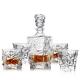 Wholesale Hot Selling  Luxury Lead Free Crystal Glass Whisky Decanter Set