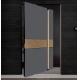 Hurricanes Resistance Pivot Aluminum Door Customized with Laminated Glass