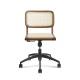 360 Deg 0.121CBM High Quality Executive Cane Leather Office Seat Walnut 3d