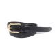 Cowhide Leather 1.8CM Embossed Skinny Belt For Women