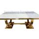 Marble Top Luxury Modern Dining Tables Rectangular For Home And Hotel