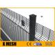 Metal Black Color 358 Anti Climb Fence Panels For Prisons