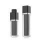 Luxury Square Black Twisted Airless Cosmetic Packaging 30ml Airless Pump Bottle 50ml
