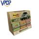 Light Weight Free Standing Display Units Cardboard Bumping - Proof For Packaged Food