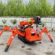 3 Ton 5 Ton 8 Ton Double Power Spider Crawler Crane With Fly Jib