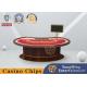 Goose Egg Shaped Texas Poker Table With High Density Sponge