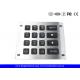 16 Keys Led Illuminated Blacklit Metal Keypad With IP65 Rated For Panel Mount