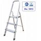 Convenient Foldable 3 Step Aluminum Ladder With Handle  Easy To Carry