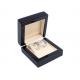 Single Wooden Ring Jewelry Box Case High End Style Screen Printing Logol