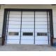 Industrial Vertical Lift Fabric Doors With PVC Window Opening speed 0.8 - 1.2m/s