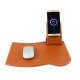 ODM Water Resistant Wireless Charging Mouse Pad With Phone Holder Leather Material