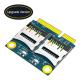 Dual TF Micro SD Card To Mini PCI-E Express With Half Bracket Memory Card Reader Adapter