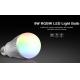 Milight Wifi 9W RGBW LED Light Bulb 2.4G RF remote All color RGBW with IOS APP 4 channel RGBW E27 LED bulb