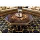 Luxury Royal Antique Gold Square Wooden Shenzhen hand carved Coffee Tables AT-301