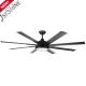 Gym 64 Inch Metal Blade Ceiling Fan 8 Aluminum Blades Brushless Motor