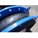DN80 DIN Single Sphere Rubber Expansion Joint Steel Wire Strand Pressurized Ring