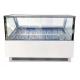 Adjustable Temperature Ice Cream Display Freezer Showcase