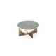 Middle East Furniture Modern Metal Base Luxury Design Marble Top Gold Coffee Table