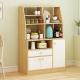 White Wood MDF L100cm Kitchen Sideboard Cabinet With Drawers
