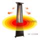 Rock Crystal Tube Triangle Patio Heater For Garden 1.5mm Nozzle 540g/Hr Flux