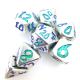 Made Dice Polyhedral Set Exquisite Carving Metal Dice Luxury Poker