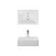 Luxurious Stylish Compact  Bathroom Wall Hung Basin Wall Mount Sink No Stain