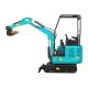 Small Digger Moving Type Crawler Excavator 1.8 Ton with 1300mm Track Overall Length