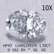 1.5 Carat Oval Lab Grown Diamond HPHT EX Cut D VS2 Diamond
