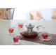 Double wall glass, Heat-resistant  glass teapot, borosilicate glass tea set, Espresso, Latte, Cappuccino cup