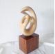 Multifunctional Hand Carved Wood Sculptures , Large Wooden Sculptures For The Home