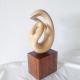 Multifunctional Hand Carved Wood Sculptures , Large Wooden Sculptures For The Home