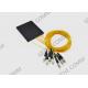 FC APC 1×8 Standard ABS Box Single Mode PLC Fiber Optic Splitter