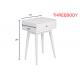 French White Contemporary Bedroom Furniture Wood Rory One Drawer Side Table
