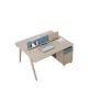 Wooden Modern Office Furniture Staff Desk with L Shaped Design and Y Mail Packing