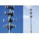 Q235B / Q345B 45m Monopole Antenna Tower Heavy With 4.8S / 6.8S / 8.8S Bolt