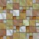 Gliter crystal glass mix metal mosaic perfect for living room background