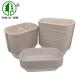 2 Compartments Meat Box Other Compostable Tableware Wheat Fiber Food Containers For Take Away