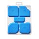 5PCS Professional Blue Sealant Smoothing Tool Set With Transparent Plastic Box